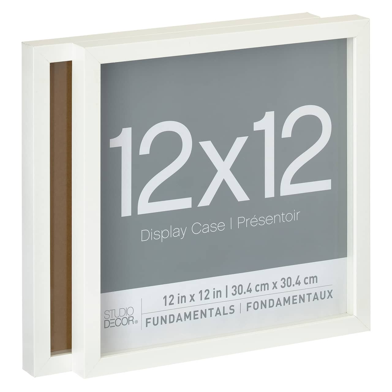 2-Pack White 12&#x22; x 12&#x22; Shadow Boxes, Fundamentals by Studio D&#xE9;cor&#xAE;